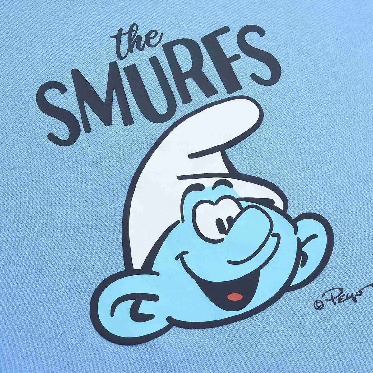 Junior's Relaxed Fit Smurfs Print Crew Neck Tee - Image 10