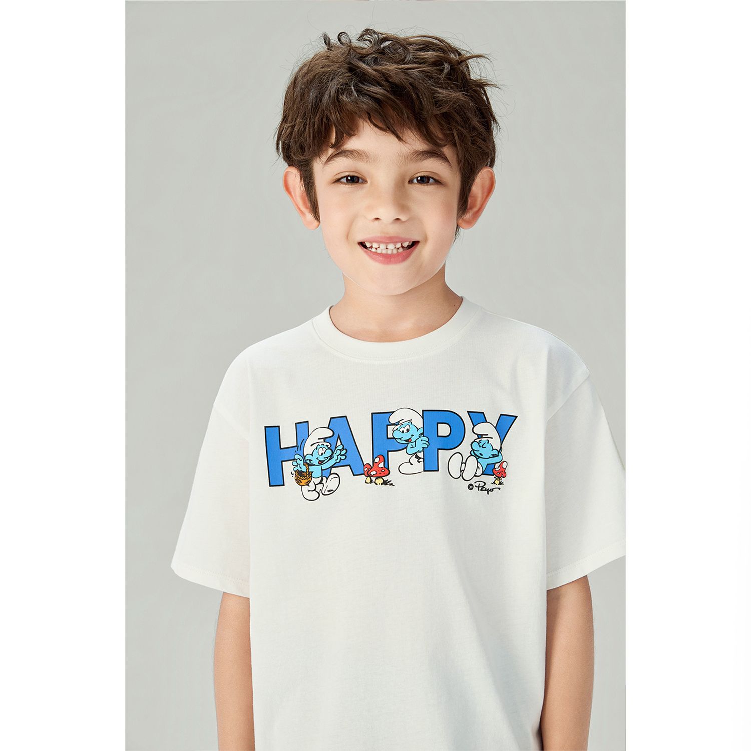 Junior's Relaxed Fit Smurfs Print Crew Neck Tee - Image 5
