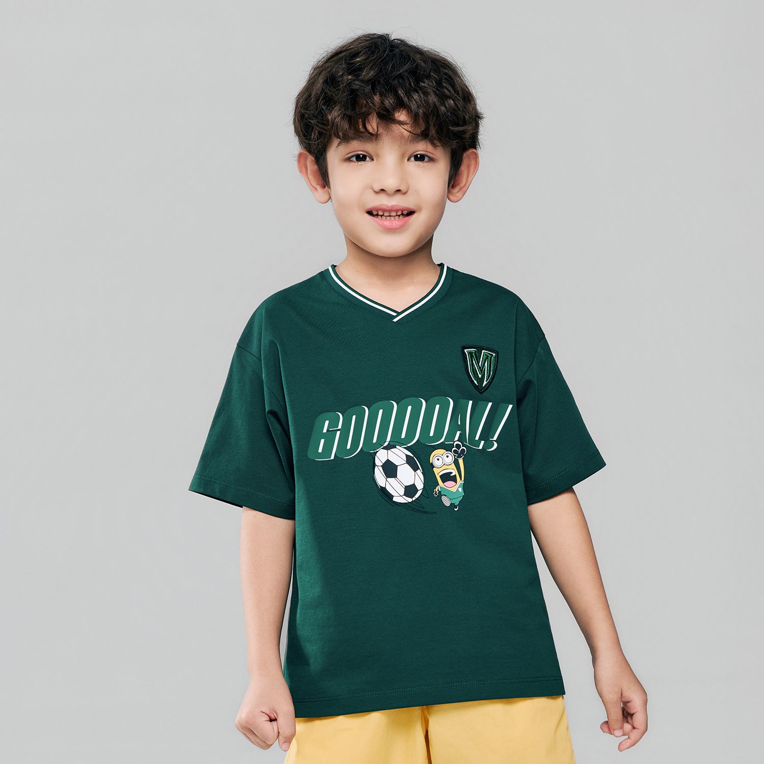 Junior Minions  V Neck Relaxed Print Tee - Image 2