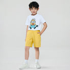 Junior's  Mid-Rise Regular Fit Elastic Waist Shorts - Image 1