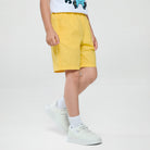 Junior's  Mid-Rise Regular Fit Elastic Waist Shorts - Image 2
