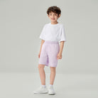 Junior's  Mid-Rise Regular Fit Elastic Waist Shorts - Image 1