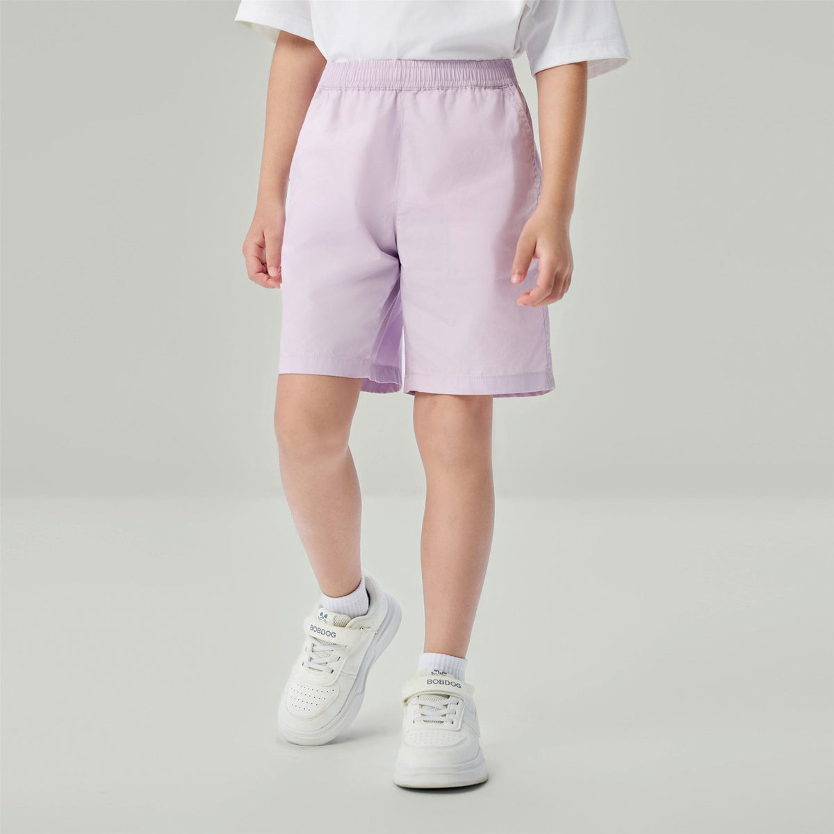 Junior's  Mid-Rise Regular Fit Elastic Waist Shorts - Image 3