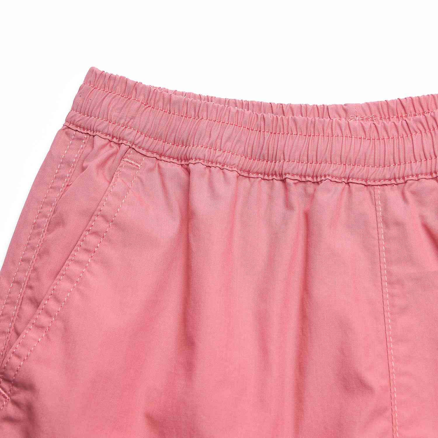 Junior's  Mid-Rise Regular Fit Elastic Waist Shorts - Image 5