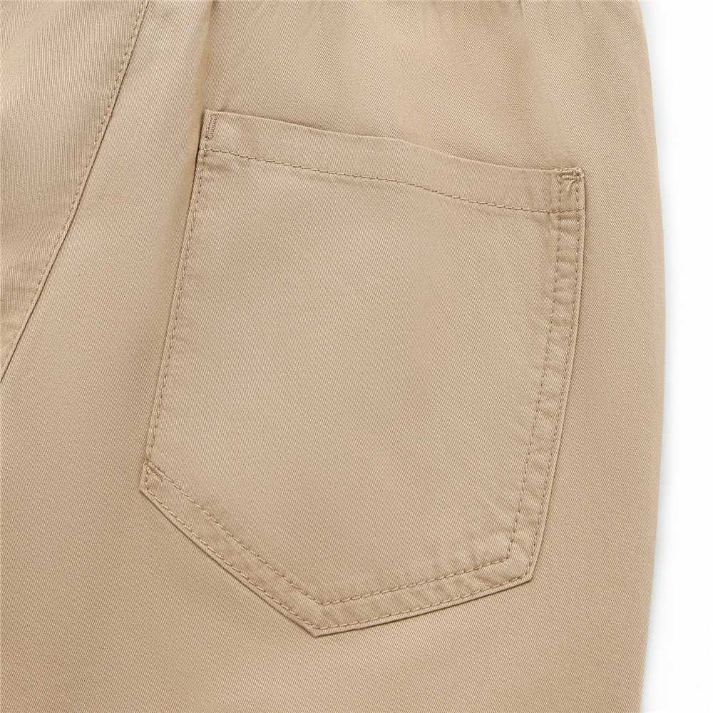Junior's Cotton Twill Drawstring Shorts with Elastic Waist - Image 6