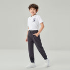 Junior's Stretch Jacquard Interlock Mid Rise Regular Fit Jogger - Image 1