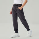 Junior's Stretch Jacquard Interlock Mid Rise Regular Fit Jogger - Image 2