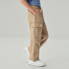 Junior's Relaxed Straight Elastic Waist Pants - Image 4