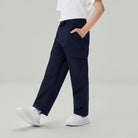 Junior's Relaxed Straight Elastic Waist Pants - Image 2