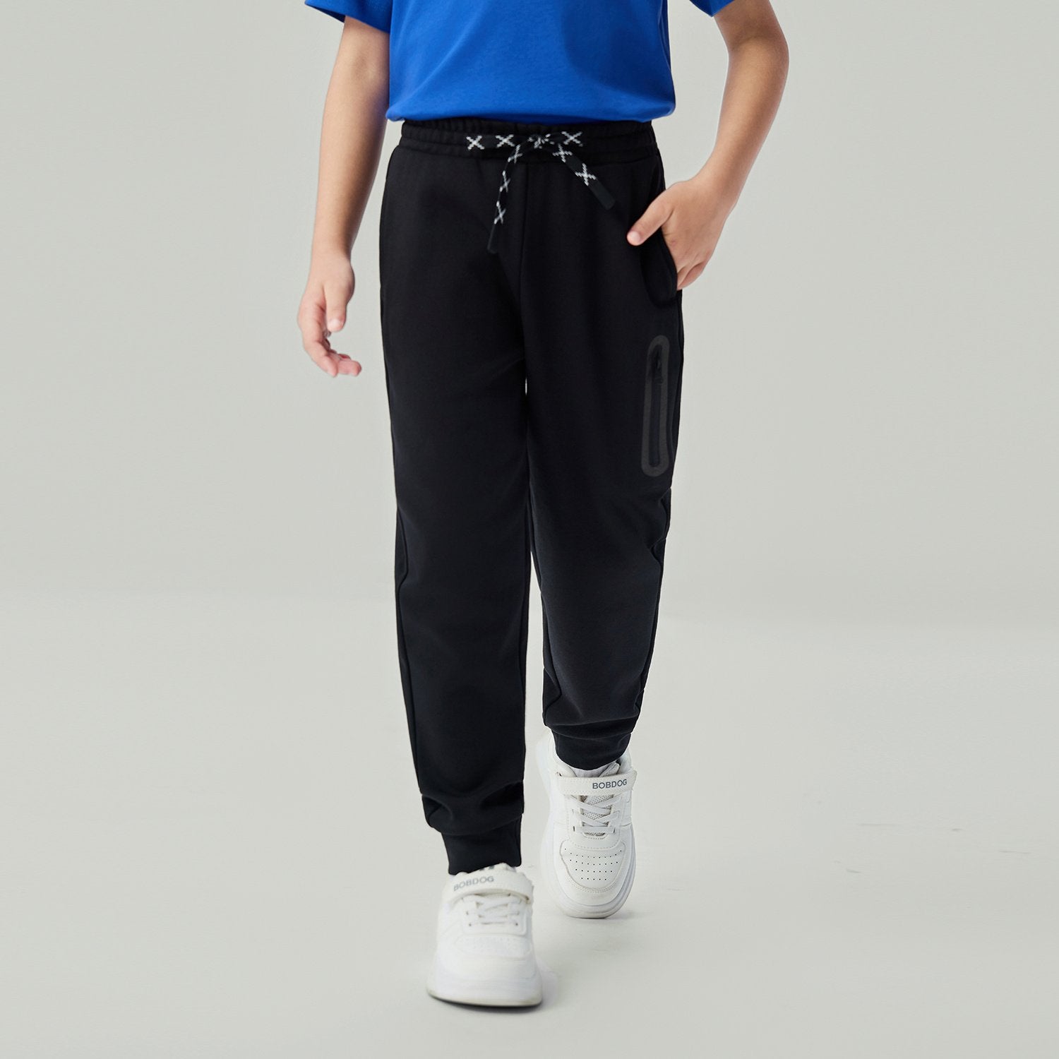 Junior's Interlock Regular Taper Elastic Waist Jogger - Image 3