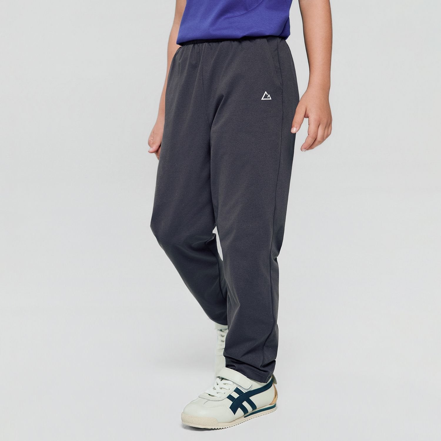 Junior Polyester Mid Rise Regular Taper Elastic Waist Jogger - Image 1