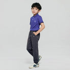 Junior Polyester Mid Rise Regular Taper Elastic Waist Jogger - Image 2