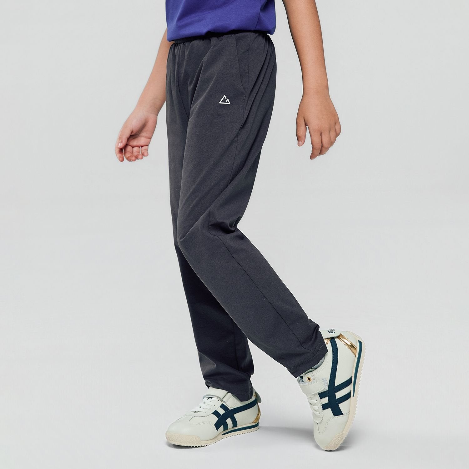Junior Polyester Mid Rise Regular Taper Elastic Waist Jogger - Image 7