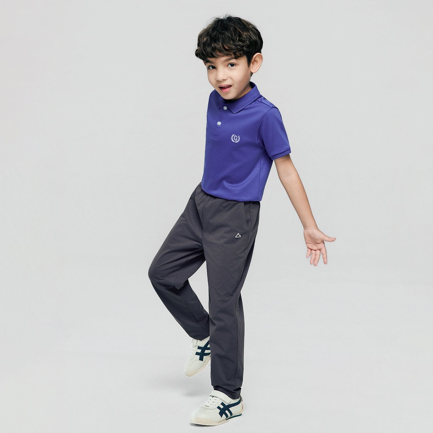 Junior Polyester Mid Rise Regular Taper Elastic Waist Jogger - Image 8