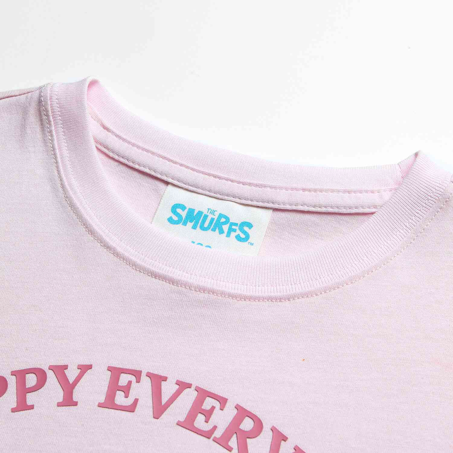 Junior's Relaxed Fit Smurfs Print Crew Neck Tee - Image 9
