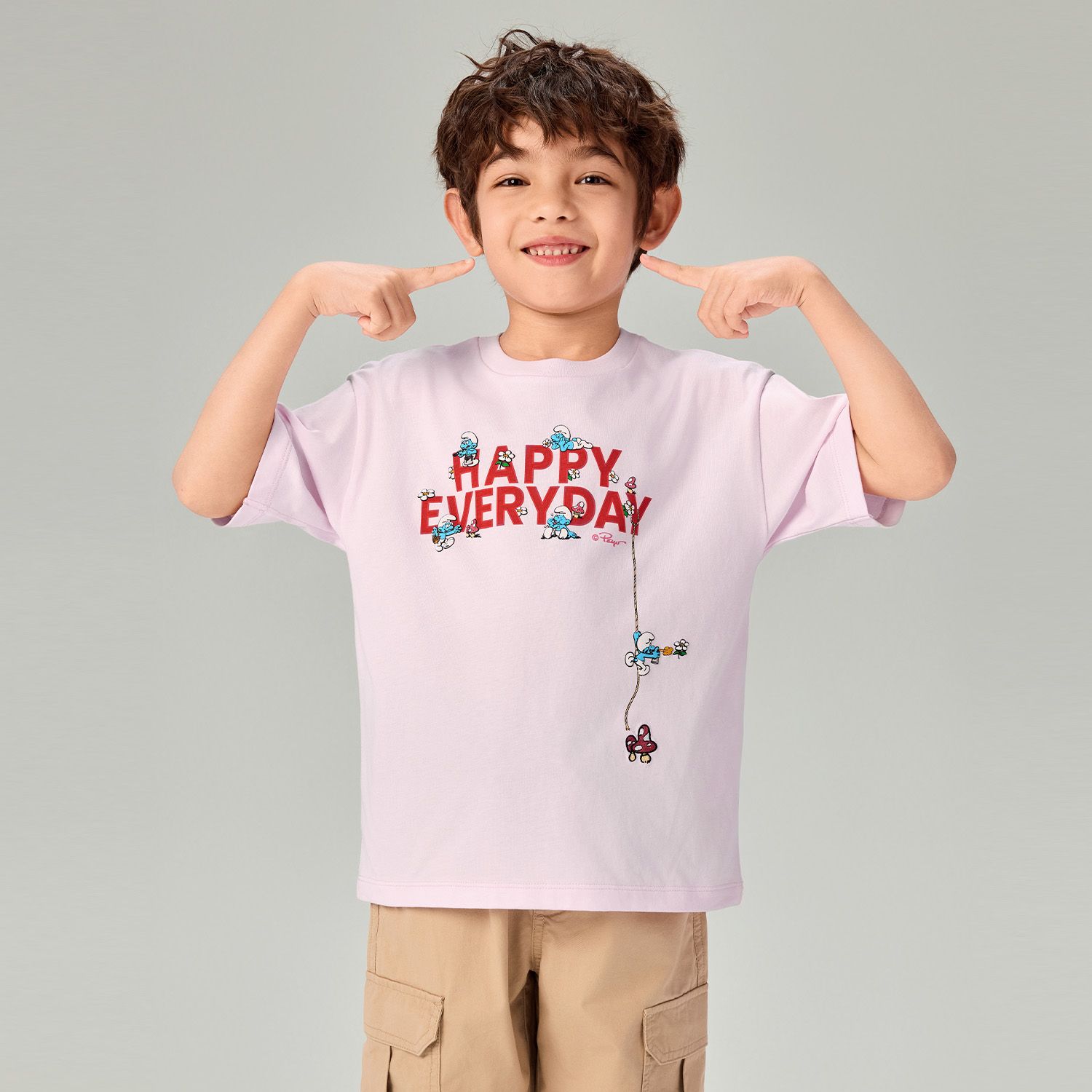 Junior's Relaxed Fit Smurfs Print Crew Neck Tee - Image 5