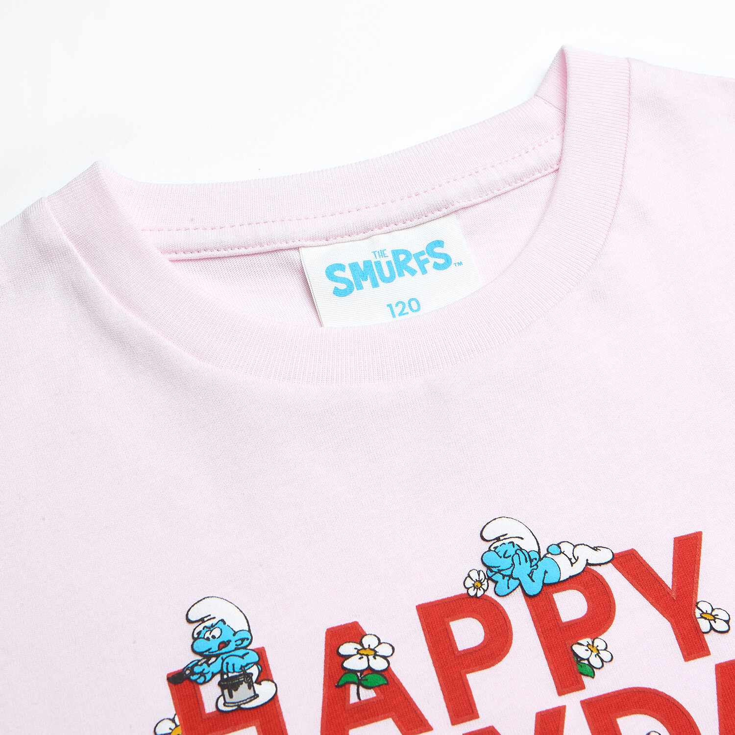 Junior's Relaxed Fit Smurfs Print Crew Neck Tee - Image 10
