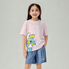 Junior's Relaxed Fit Smurfs Print Crew Neck Tee - Image 3