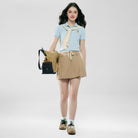 Women's Slim Fit Embroidered Napoleon Polo - Image 1