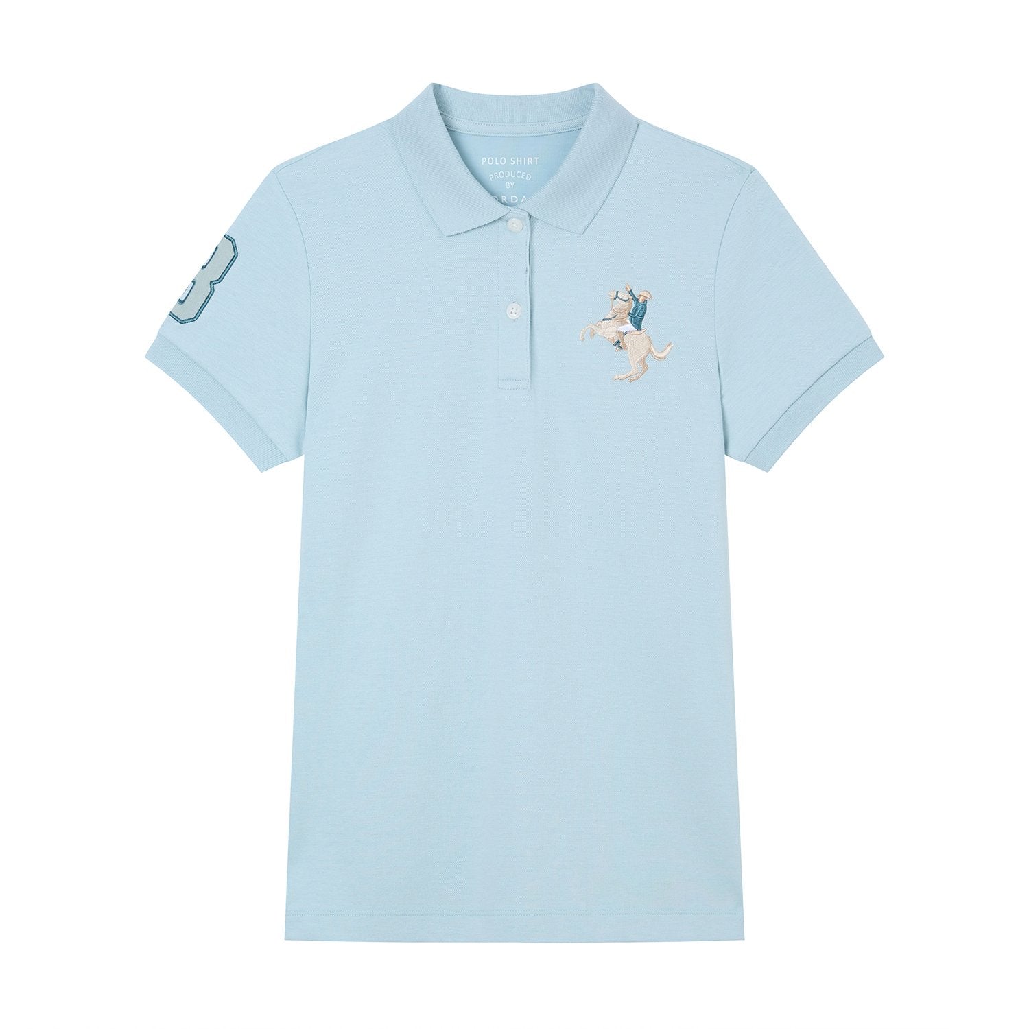 Women's Slim Fit Embroidered Napoleon Polo - Image 6