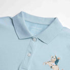 Women's Slim Fit Embroidered Napoleon Polo - Image 8