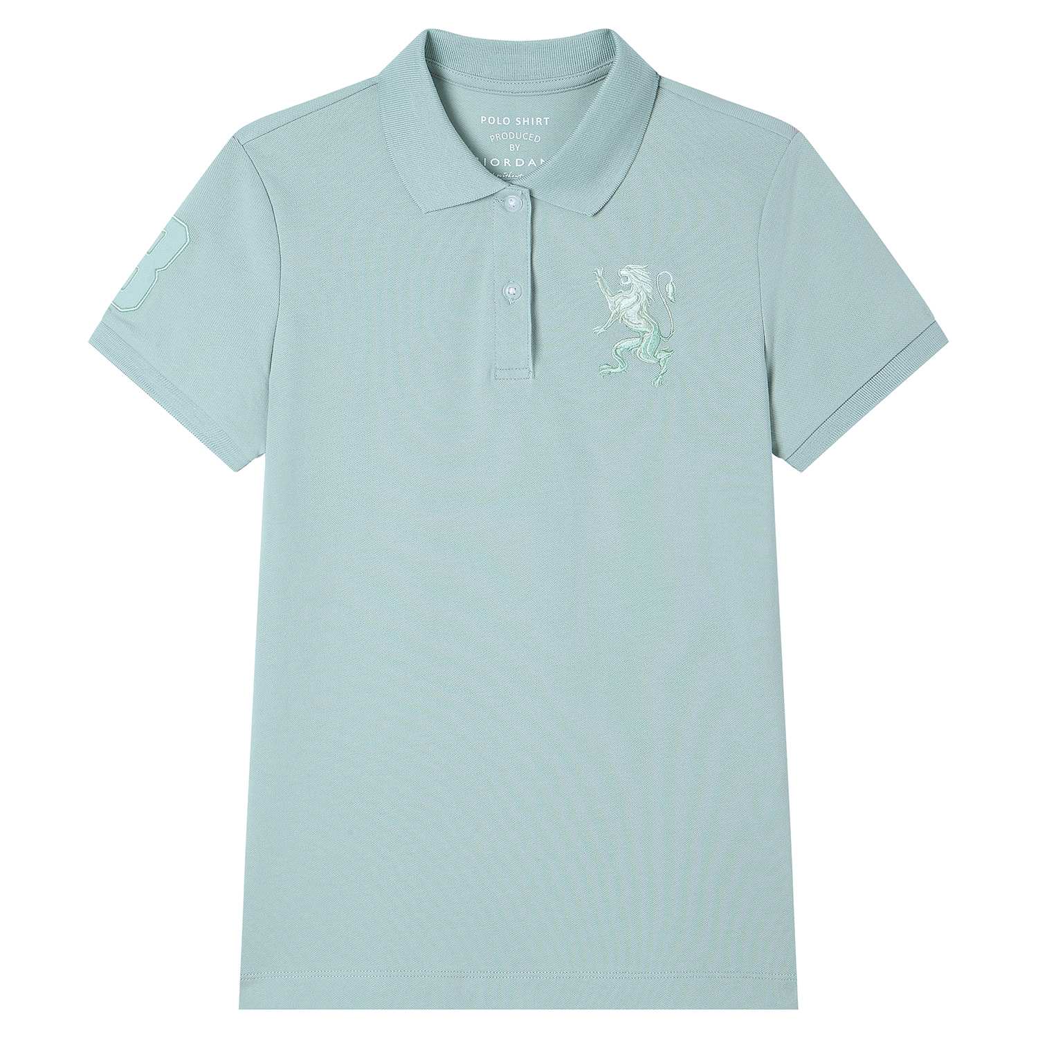 Women's Slim Fit Embroidered 3D Lion Polo - Image 6
