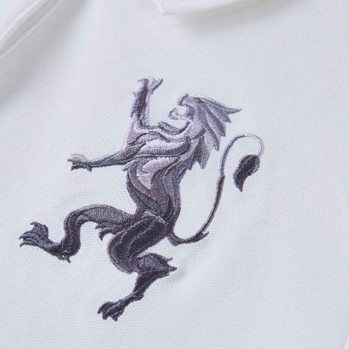 Women's Slim Fit Embroidered 3D Lion Polo - Image 9