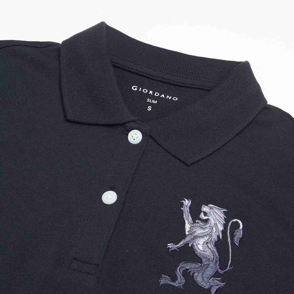 Women's Slim Fit Embroidered 3D Lion Polo - Image 8