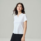 Women's Liquid Touch Regular Fit Short Sleeve Half-Zip Polo - Image 4
