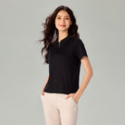 Women's Liquid Touch Regular Fit Short Sleeve Half-Zip Polo - Image 2
