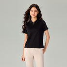 Women's Liquid Touch Regular Fit Short Sleeve Half-Zip Polo - Image 3