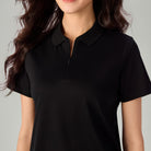 Women's Liquid Touch Regular Fit Short Sleeve Half-Zip Polo - Image 4