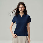 Women's Liquid Touch Regular Fit Short Sleeve Half-Zip Polo - Image 4