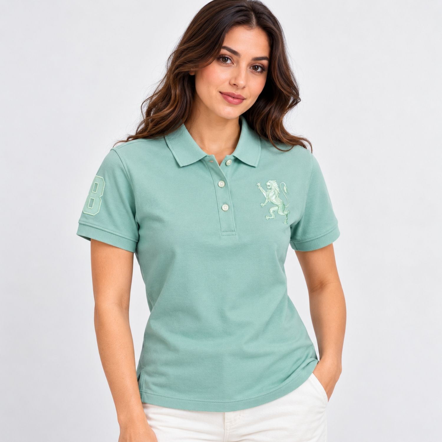 Women's Slim Fit Lion Polo - Image 1