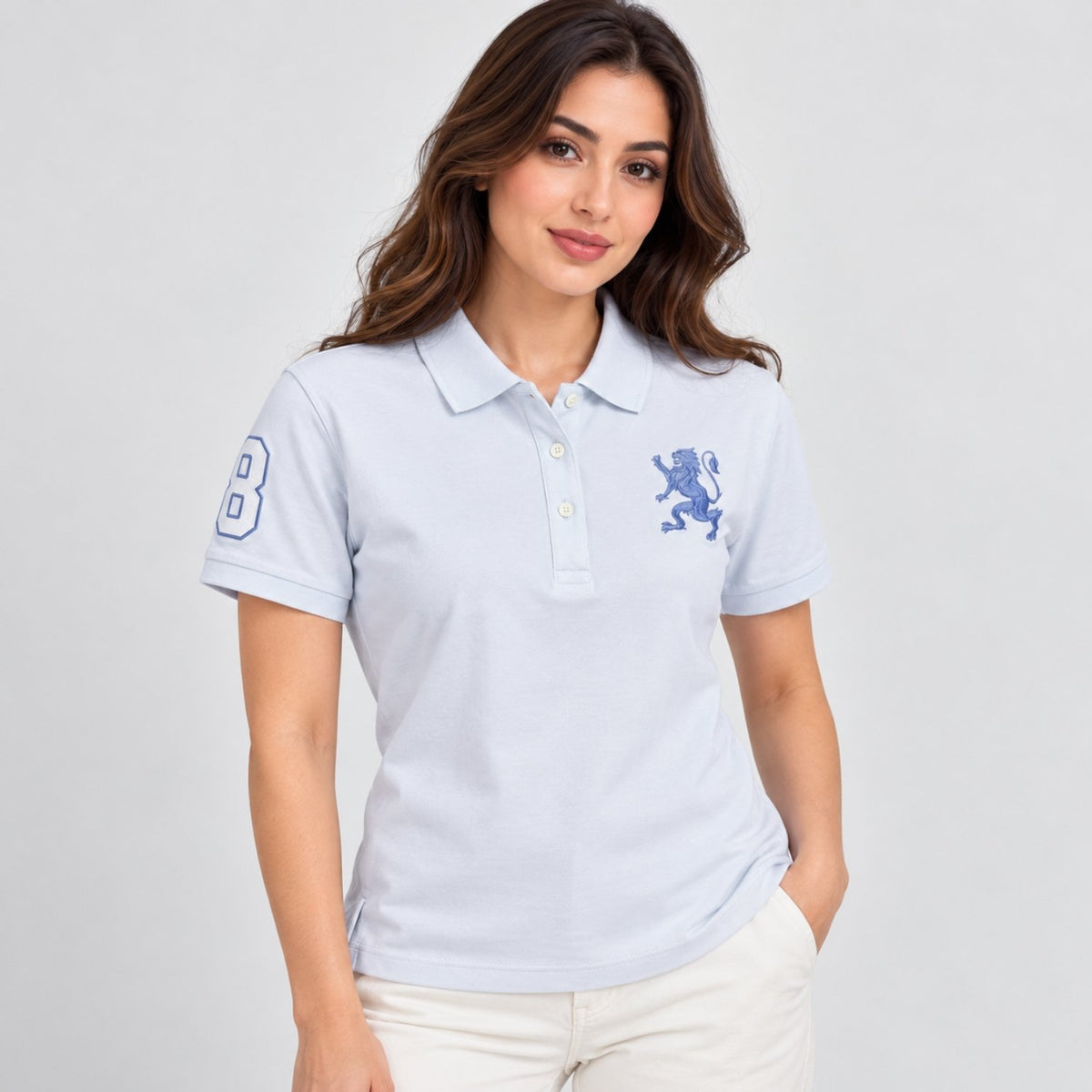 Women's Slim Fit Lion Polo - Image 1