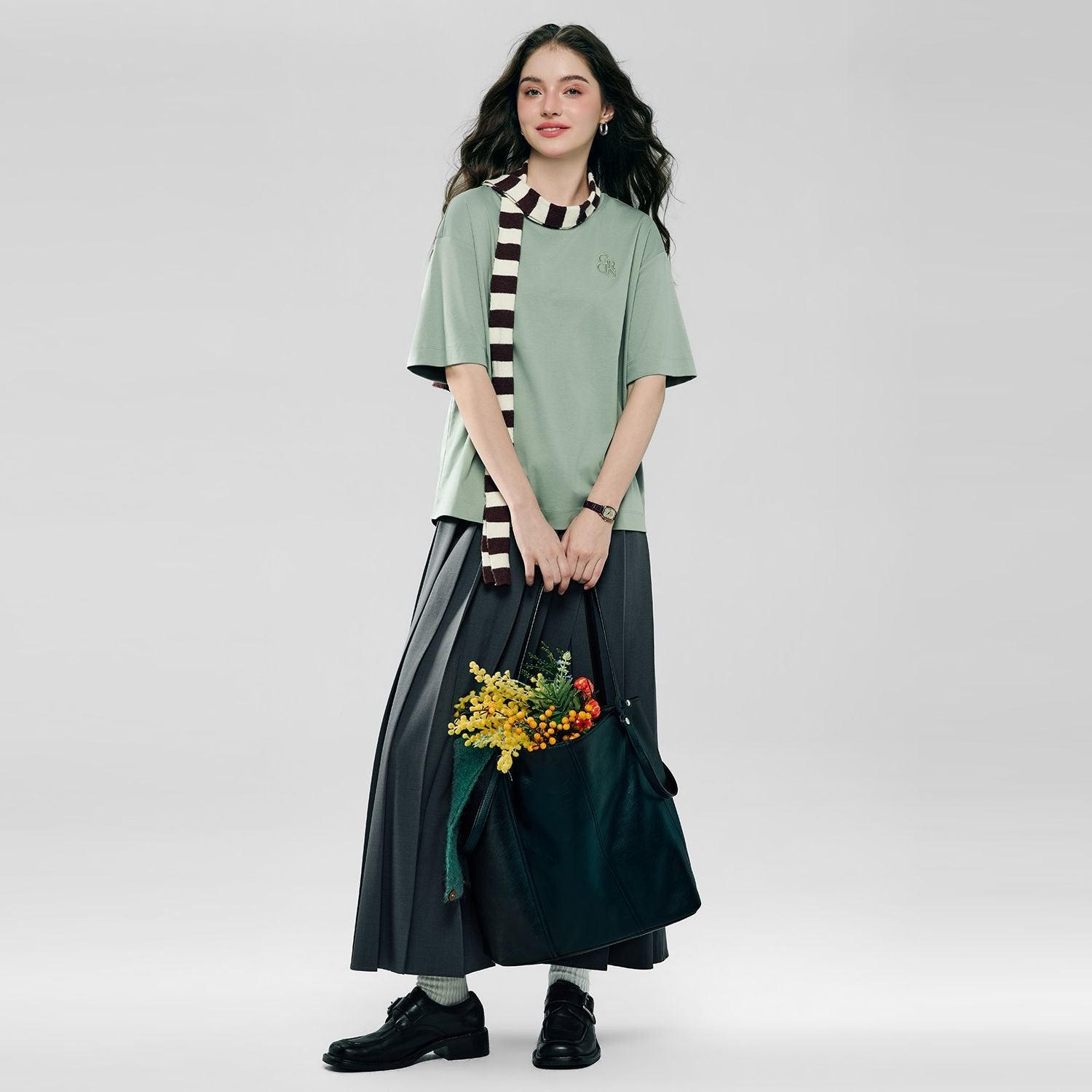 Women's Embroidered Cotton Liquid Touch Tee - Image 2
