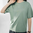 Women's Embroidered Cotton Liquid Touch Tee - Image 8