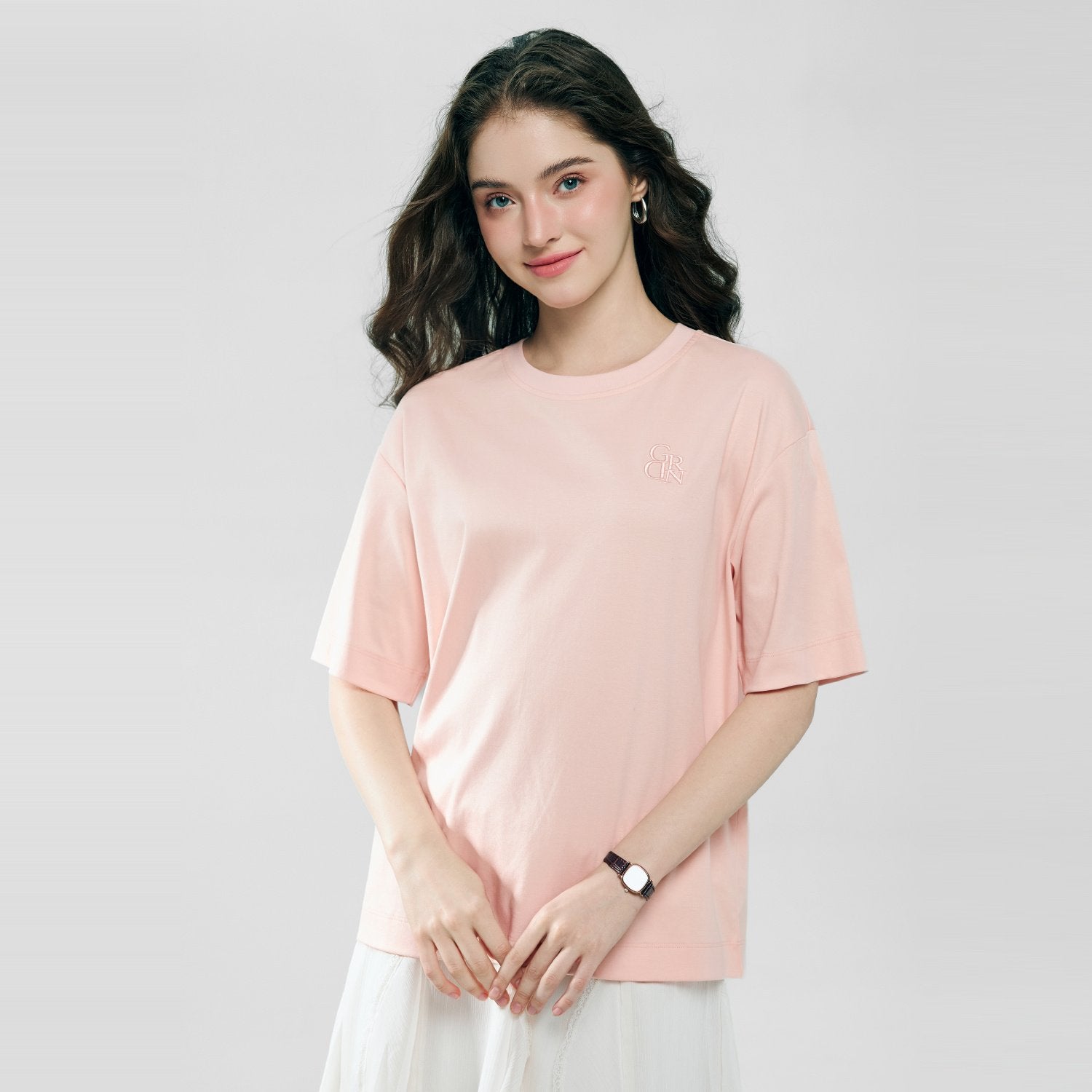 Women's Embroidered Cotton Liquid Touch Tee - Image 3