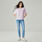 Women's Embroidered Cotton Liquid Touch Tee - Image 1