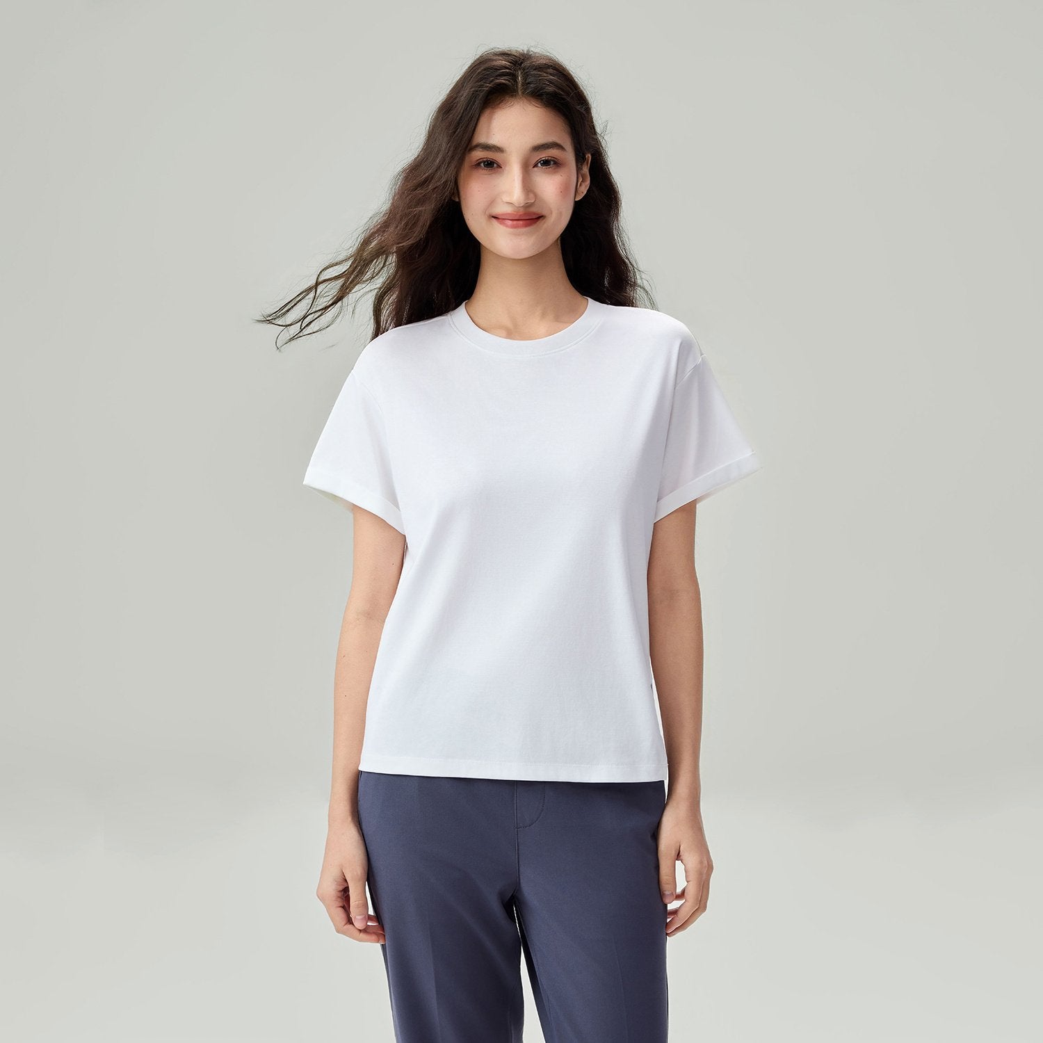 Women's Comfort Fit Liquid Touch Crew Neck Tee - Image 2