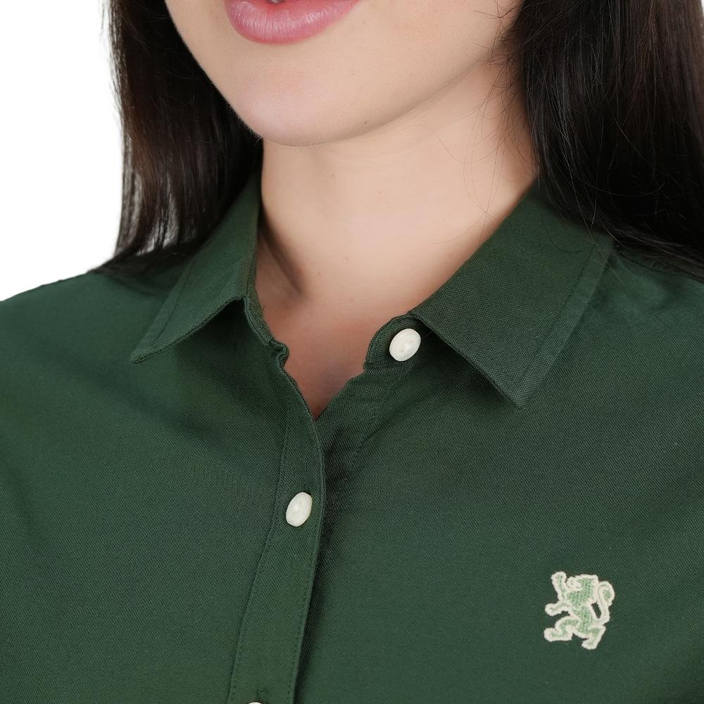 Women's Oxford Acute Collar Shirt - Image 3