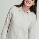 Women's Oxford Long Sleeve Embroidery Shirt - Image 3