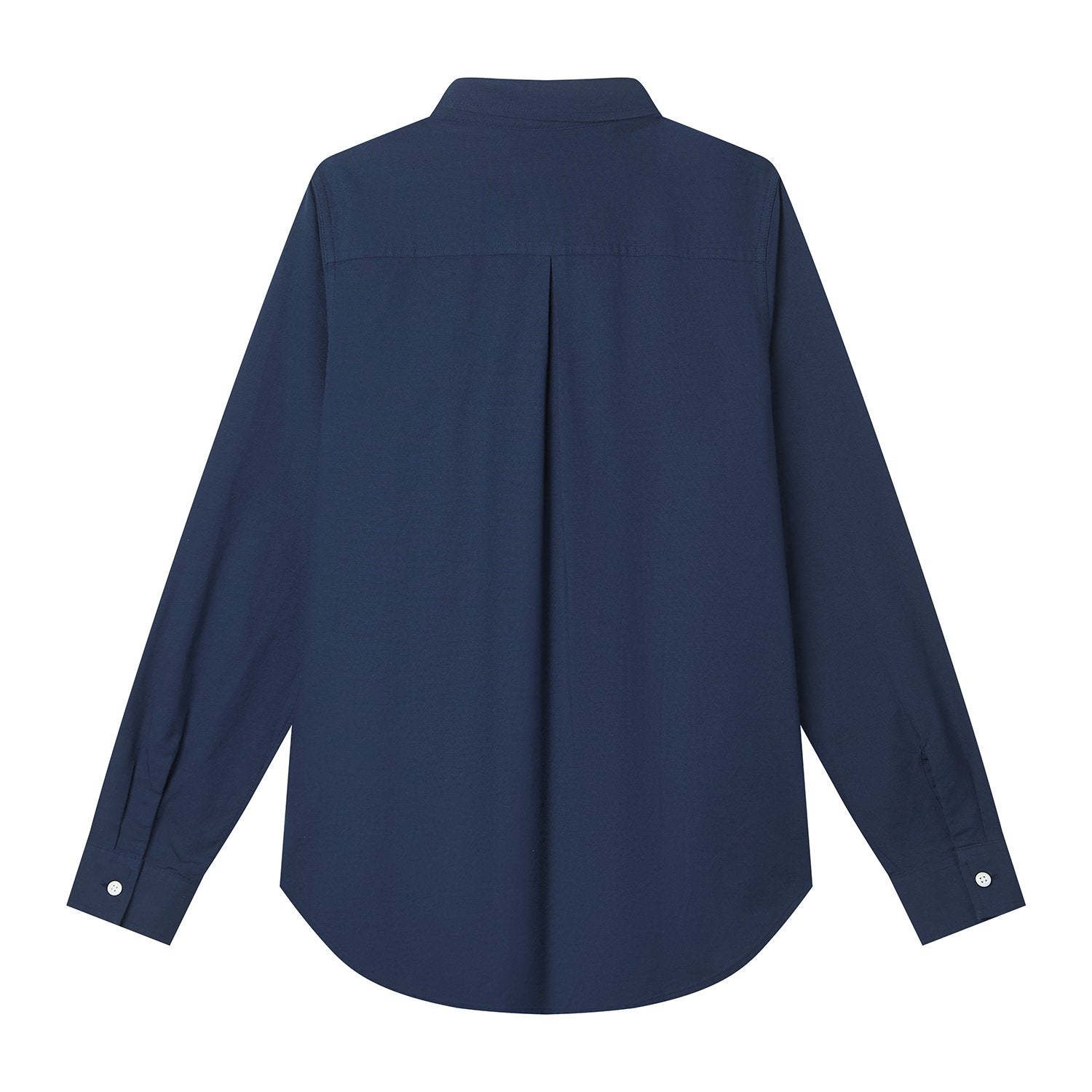 Women's Cotton Oxford Acute Collar Long Sleeve Shirt - Image 8