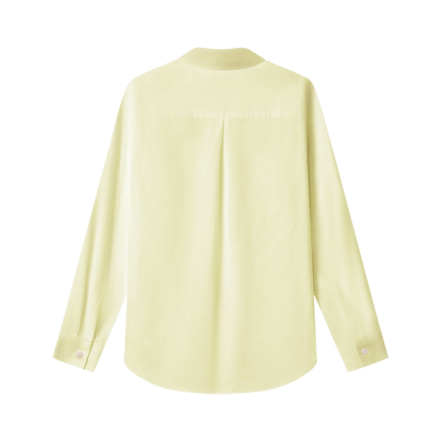 Women's Cotton Oxford Acute Collar Long Sleeve Shirt - Image 5
