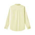 Women's Cotton Oxford Acute Collar Long Sleeve Shirt - Image 5