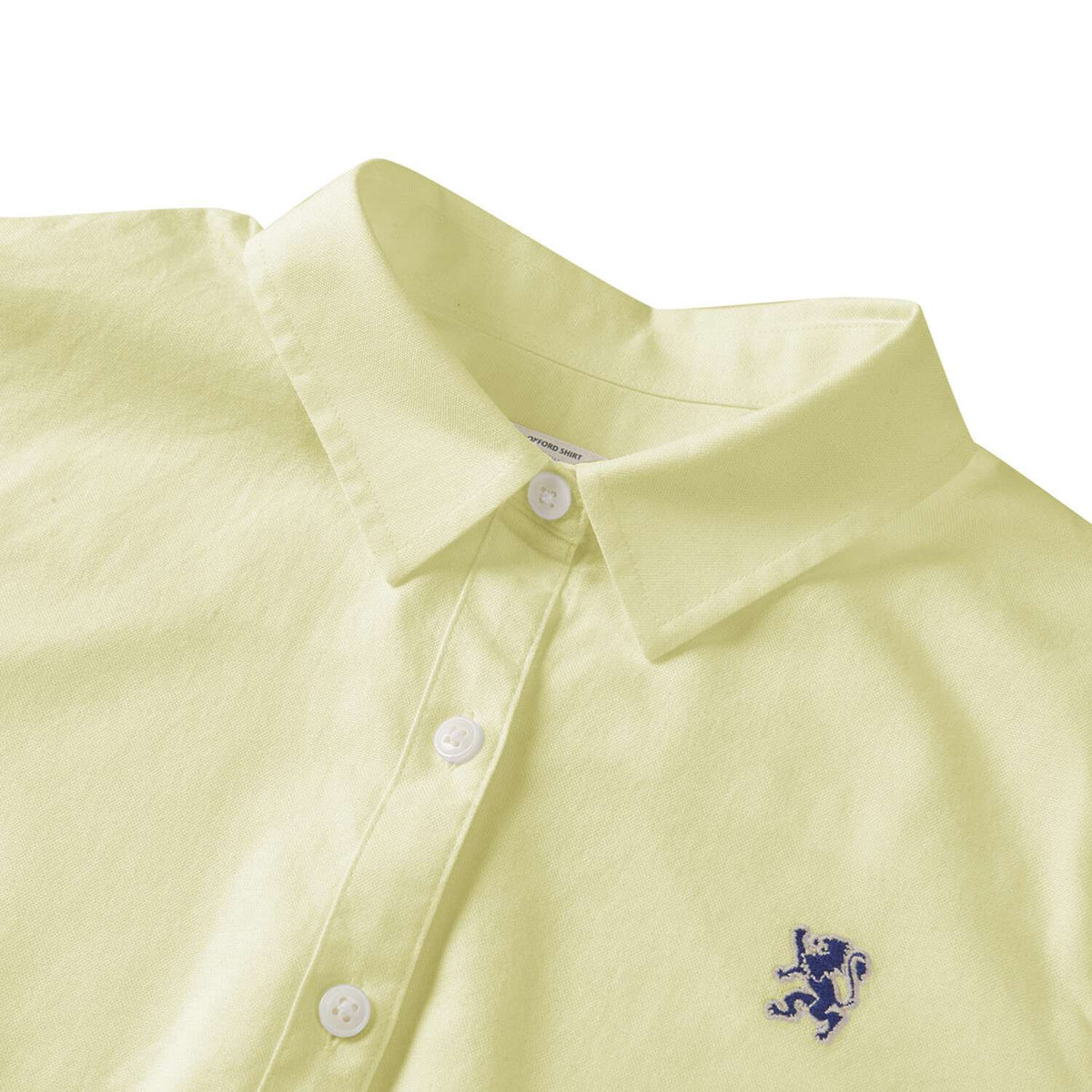 Women's Cotton Oxford Acute Collar Long Sleeve Shirt - Image 6