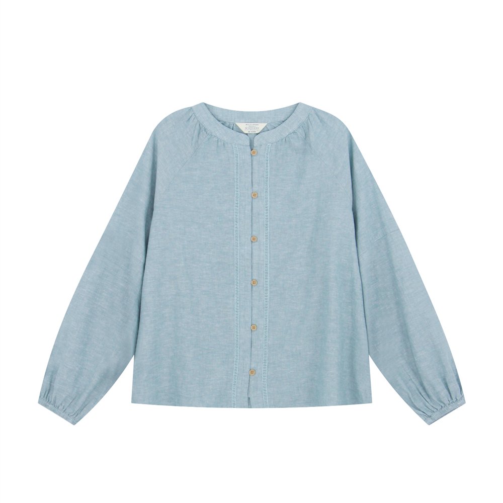 Women's Linen Long Sleeve Loose Fit Shirt - Image 1