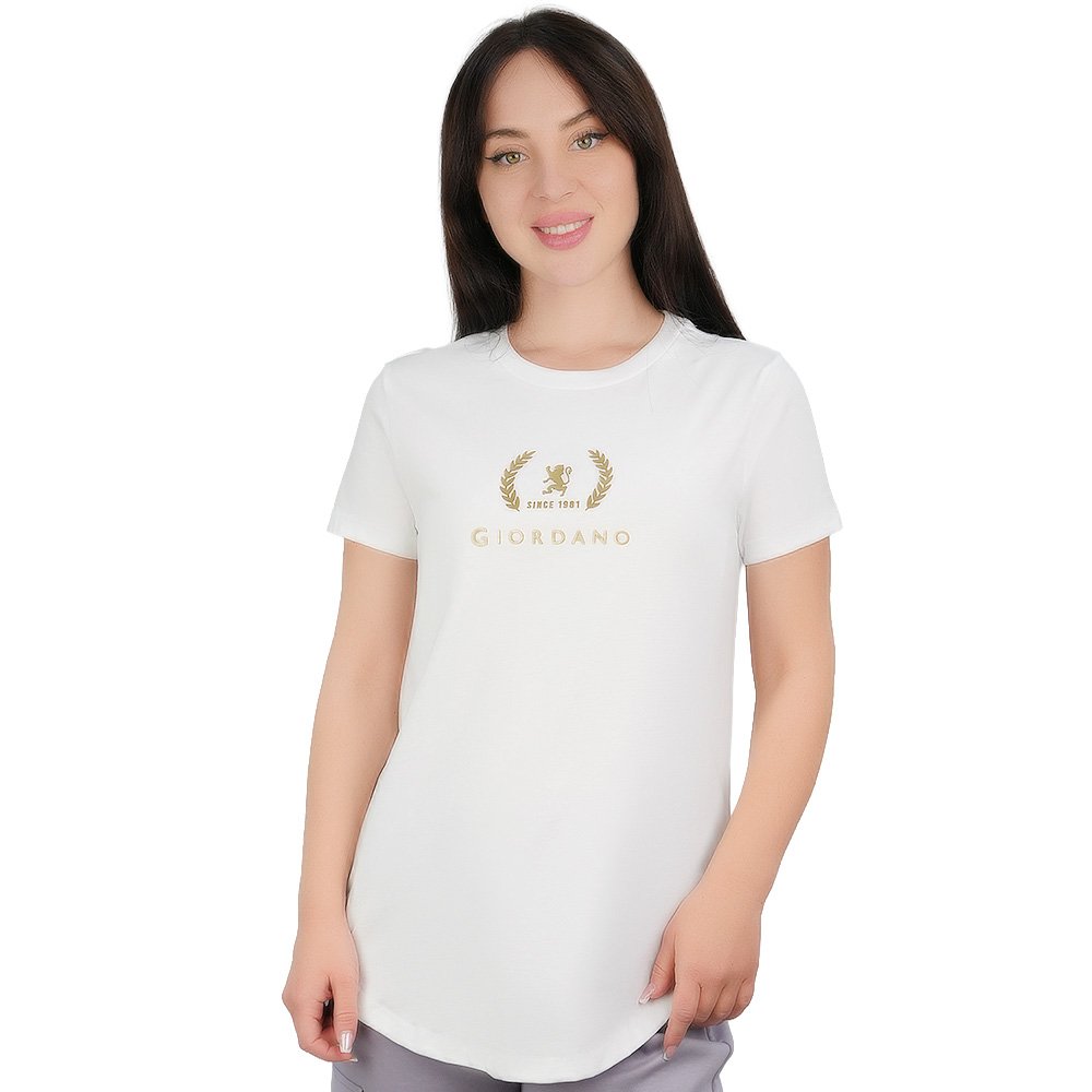 Women's Cotton Jersey Signature Print Tee - Image 1