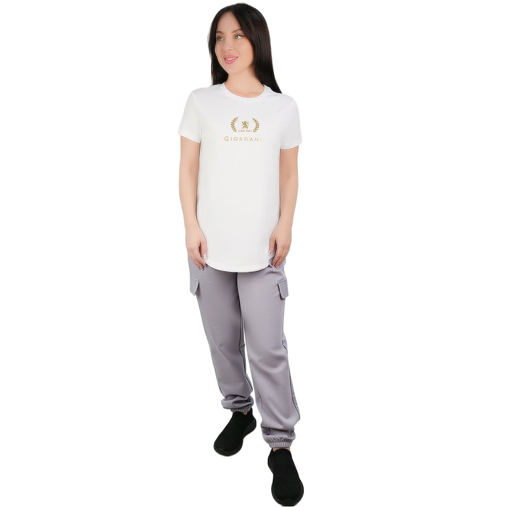 Women's Cotton Jersey Signature Print Tee - Image 2