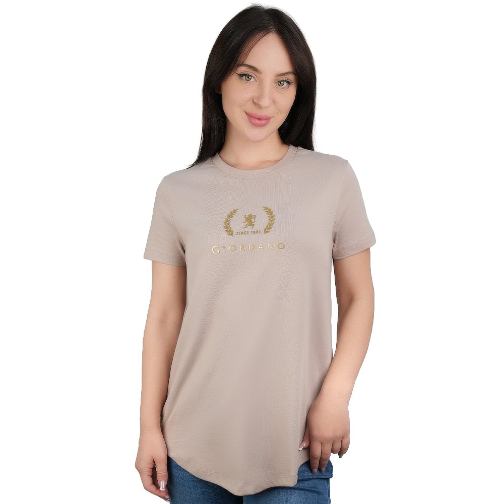 Women's Cotton Jersey Signature Print Tee - Image 1